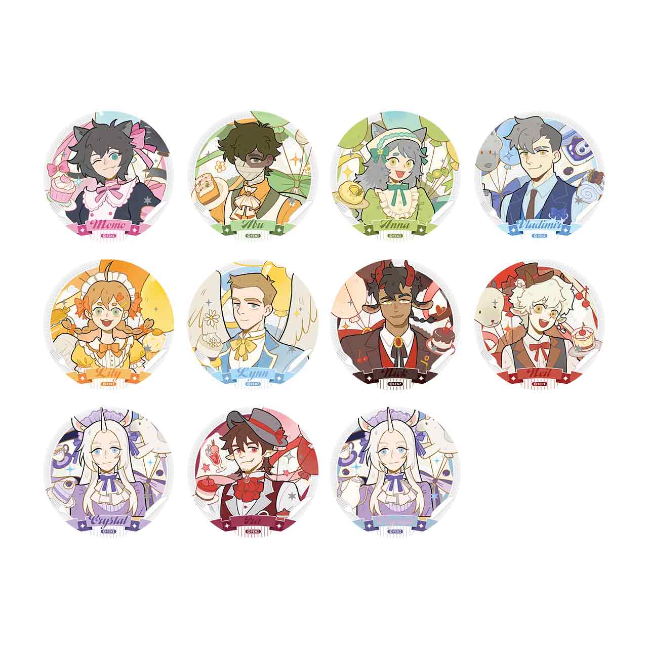 ALL SAINTS STREET-Cute Invitation Series-Badge Blind Box