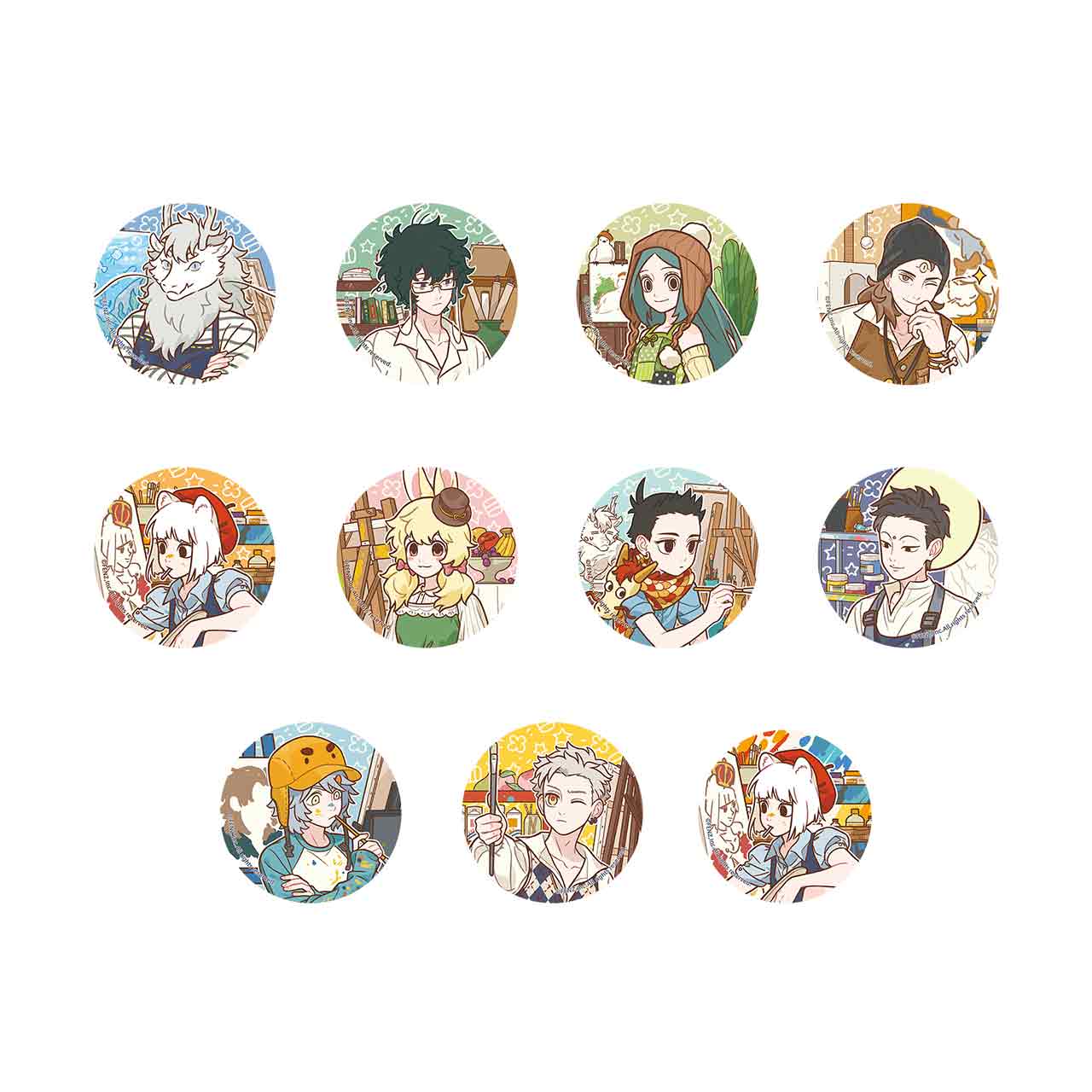FEI REN ZAI-Magic Whimsy Series-Badge Blind Box-Round Edition