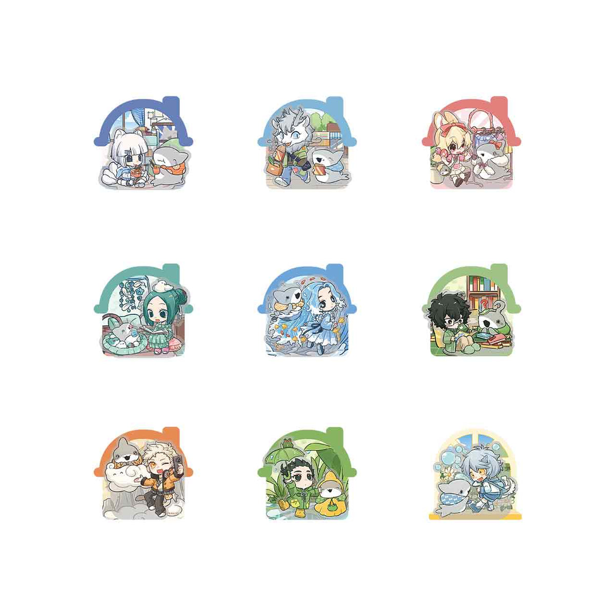 FEI REN ZAI × ODEKAKE KOZAME Acrylic Fridge  Magnet Blind Box Q Edition