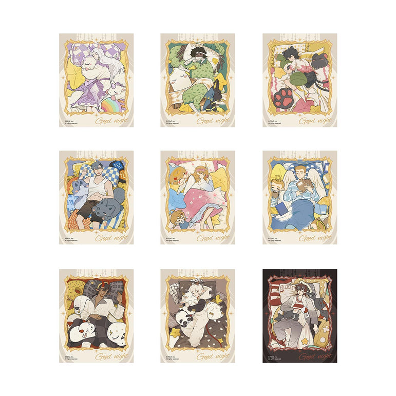 ALL SAINTS STREET-Good Night-Instant Photo-Style Trading Cards Blind Box